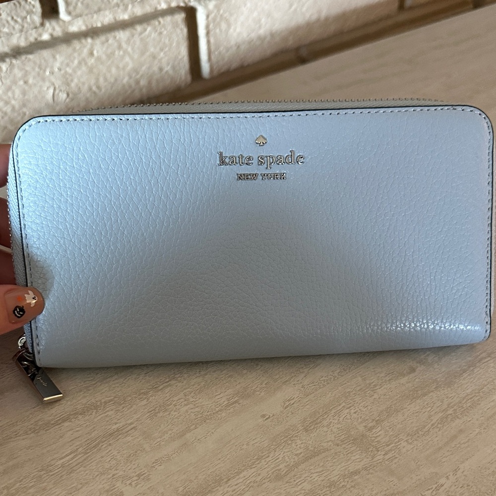 Kate Spade Sky Blue Zip Wallet